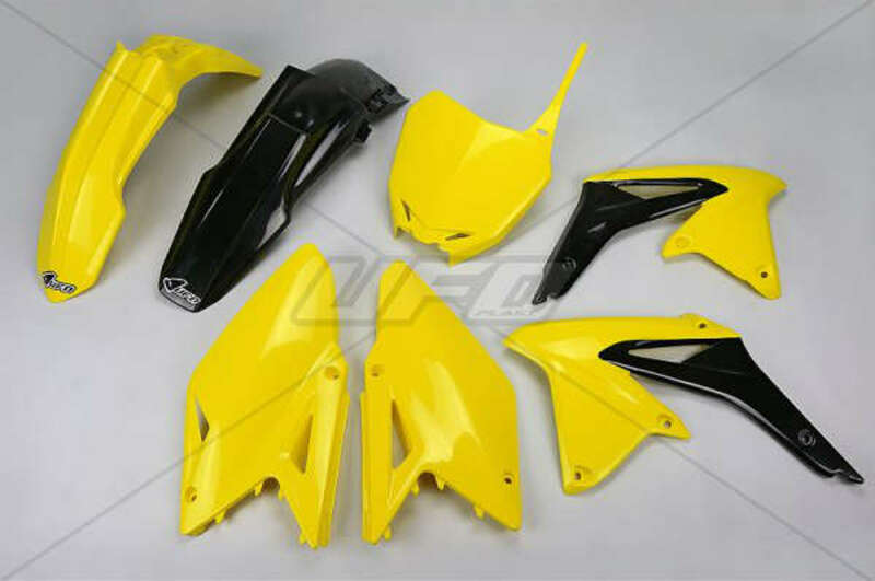 Kit de Plástica UFO OEM Color (2014) Yellow / Negro Suzuki RM-Z450 UFO SUKIT417@999