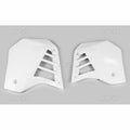 Plásticos laterales de radiador UFO blanco Yamaha YZ125 UFO YA02803#046