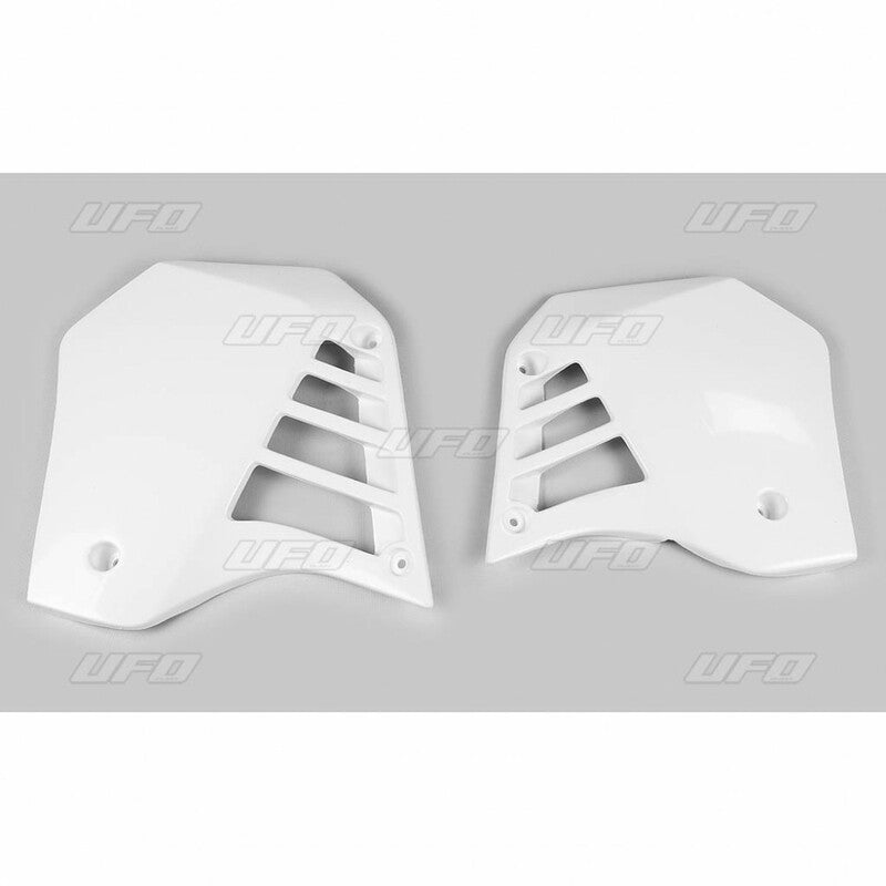 Plásticos laterales de radiador UFO blanco Yamaha YZ125 UFO YA02803#046