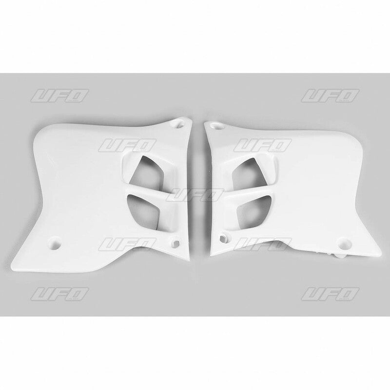 Plásticos laterales de radiador UFO Yamaha blanco YA02856-046 UFO YA02856#046