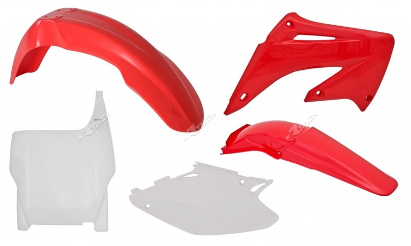 RACETECH Plastic Kit OEM Color Red/White Honda CR125R/250R RACETECH R-KITCR0-OEM-503