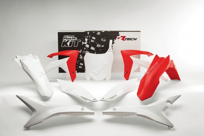 RACETECH Plastic Kit OEM Color Red/White Honda CRF250/450R RACETECH R-KITCRF-OEM-517