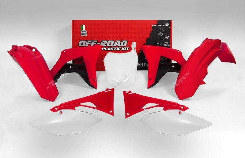 RACETECH Plastic Kit OEM Color (2017) Red/Black/White Honda CRF450R RACETECH R-KITCRF-OEM-599
