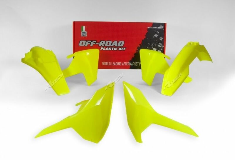 RACETECH Plastic Kit Neon Yellow Husqvarna TE/FE RACETECH R-KITHSQ-GF0-417