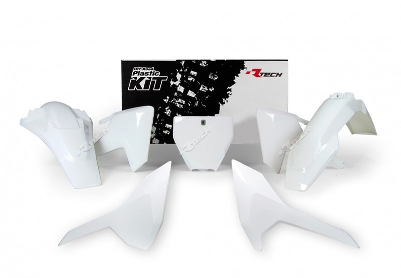 RACETECH Plastic Kit OEM Color (2017) White Husqvarna RACETECH R-KITHSQ-BN0-516