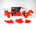 RACETECH Plastic Kit Neon Orange/Black KTM RACETECH R-KITKTM-AN0-516