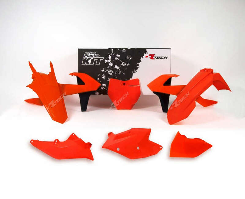 RACETECH Plastic Kit Neon Orange/Black KTM RACETECH R-KITKTM-AN0-516