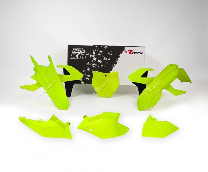 RACETECH Plastic Kit Neon Yellow/Black KTM RACETECH R-KITKTM-GF0-516