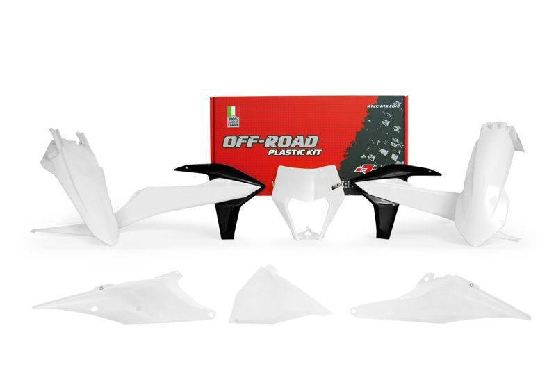 RACETECH Plastic Kit White/Black KTM RACETECH R-KITKTM-BN2-520