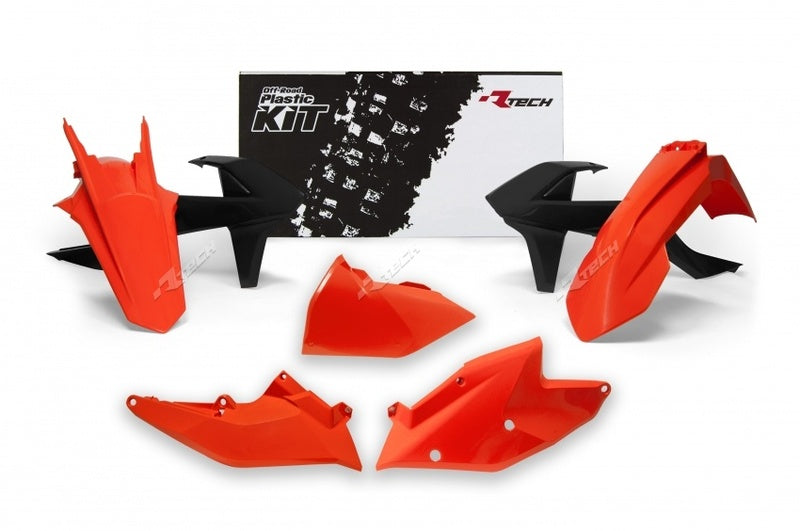 Kit plastica RACETECH OEM Color (2017) naranja / Black KTM RACETECH R-KITKTM-OEM-417