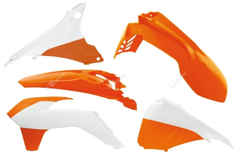 Kit plastica RACETECH OEM Color (15-16) naranja/blanco KTM RACETECH R-KITKTM-OEM-495