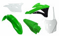 RACETECH Plastic Kit OEM Color Green/White Kawasaki KX85 RACETECH R-KITKX0-OEM-598