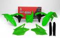 RACETECH Plastic Kit Neon Green/Black Kawasaki KX250F RACETECH R-KITKXF-VF0-519