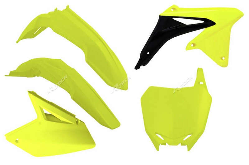 RACETECH Plastic Kit Neon Yellow Suzuki RM-Z450 RACETECH R-KITRMZ-GF0-508