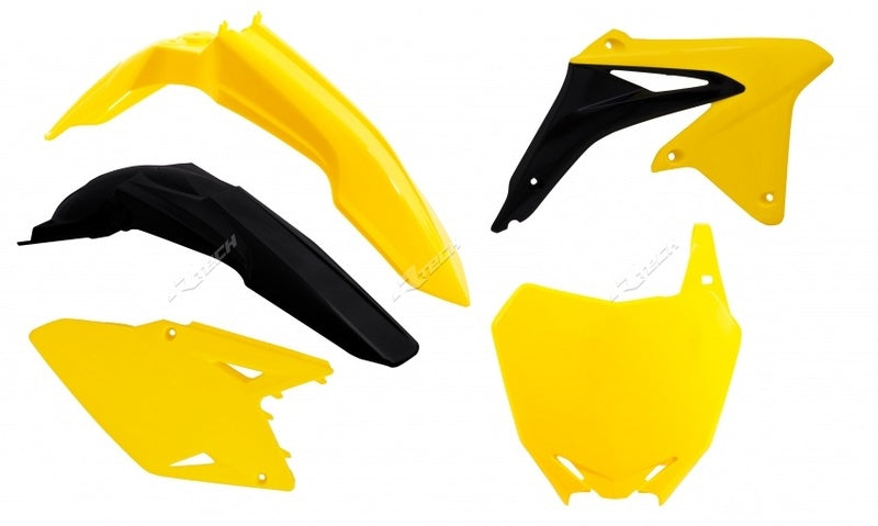RACETECH Plastic Kit OEM Colour (14-16) Yellow/Black Suzuki RM-Z450 RACETECH R-KITRMZ-OEM-508