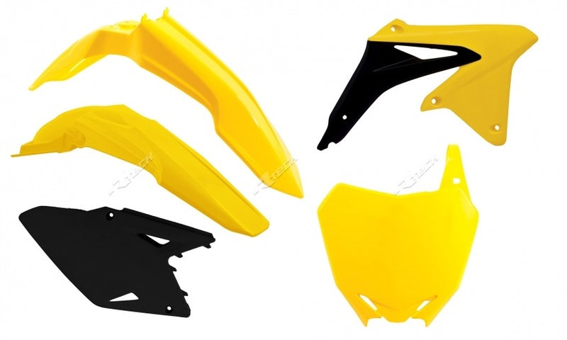 RACETECH Plastic Kit OEM Color (2017) Yellow/Black Suzuki RM-Z450 RACETECH R-KITRMZ-OEM-598