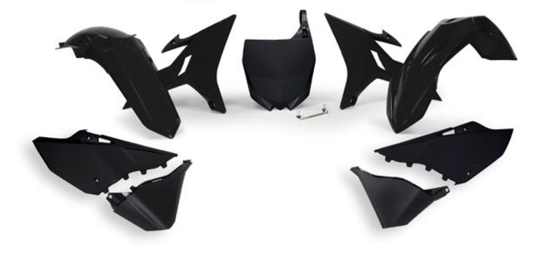 RACETECH Revolution Replacement Plastics Kit Black Yamaha YZ125/250 RACETECH R-KITYZ0-NR0-REV