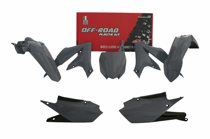 RACETECH Plastic Kit Quantum Grey Yamaha YZ250F RACETECH R-KITYZF-GR0-518