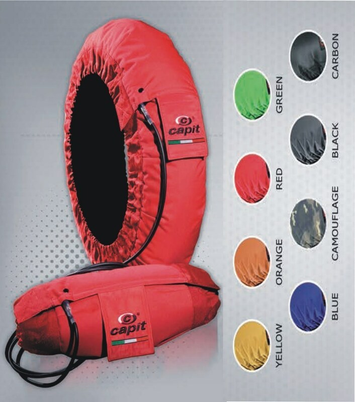 Calentadores CAPIT Suprema Spina Color negro (17'' - Del.120/Tra.180) CAPIT S2P0203-BLACK-001T