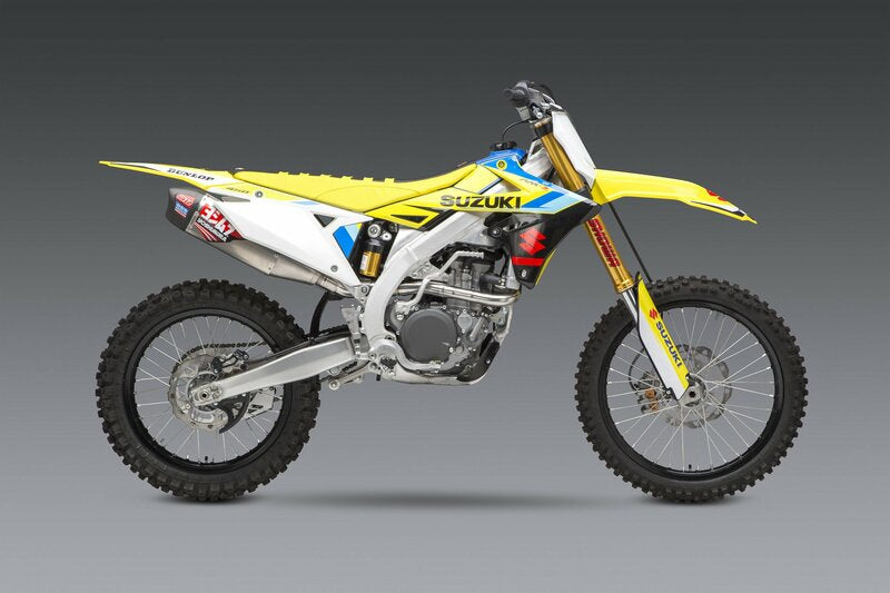 Linea completa escape Yoshimura RS-12 Signature inox/silencioso alu/tapa carbono Suzuki RM-Z450 YOSHIMURA US 219220S320