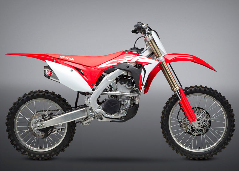 Linea completa escape doble Yoshimura Signature RS-9, inox, Silencioso inox y tapa carbono, CRF250R YOSHIMURA US 22843AR520