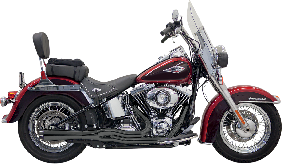 BASSANI XHAUST ROAD RAGE II MEGA POWER 2-INTO-1 SYSTEMS FOR HARLEY-DAVIDSON 2005 Black Short Road Rage II Mega Power 2-Into-1 Exhaust System