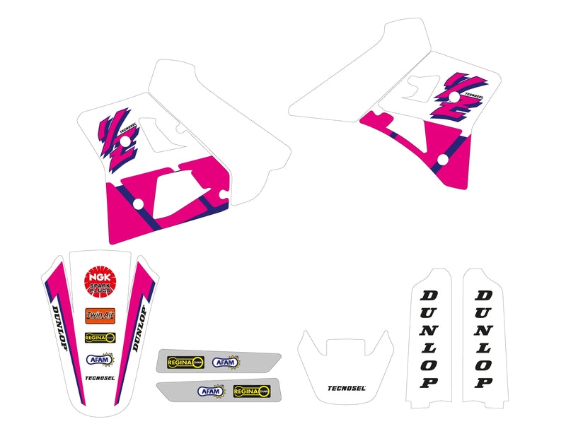 Kit adhesivos TECNOSEL Team OEM Yamaha 1992 TECNOSEL 22V00