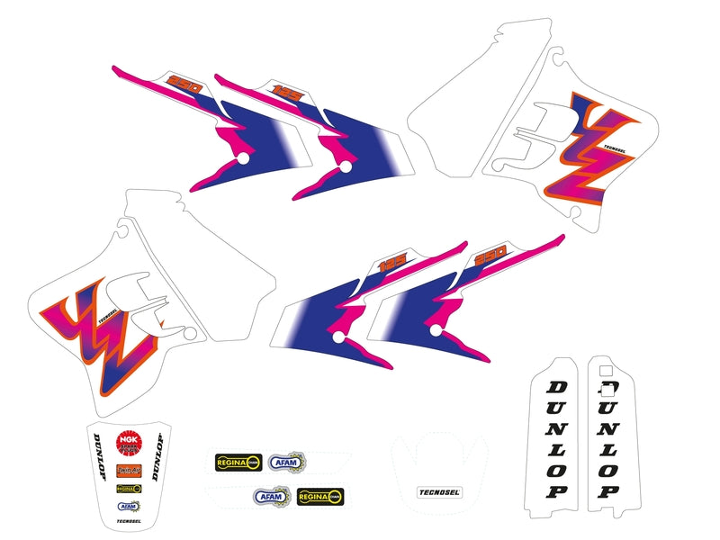 Kit adhesivos TECNOSEL Team Yamaha 1993 TECNOSEL 22V01