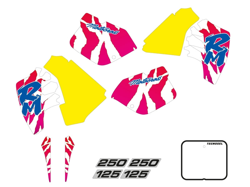 Kit adhesivos TECNOSEL Team OEM Suzuki 1992 TECNOSEL 23V00