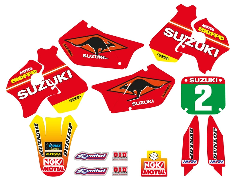 Kit adhesivos TECNOSEL Team Suzuki 1998 TECNOSEL 23V02