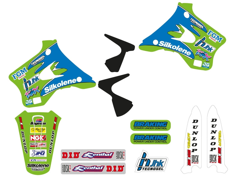 Kit adhesivos TECNOSEL Team Kawasaki 1996 TECNOSEL 24V01