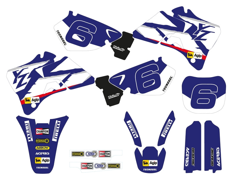 Kit adhesivos completo TECNOSEL Team Yamaha 1998 TECNOSEL 82V02