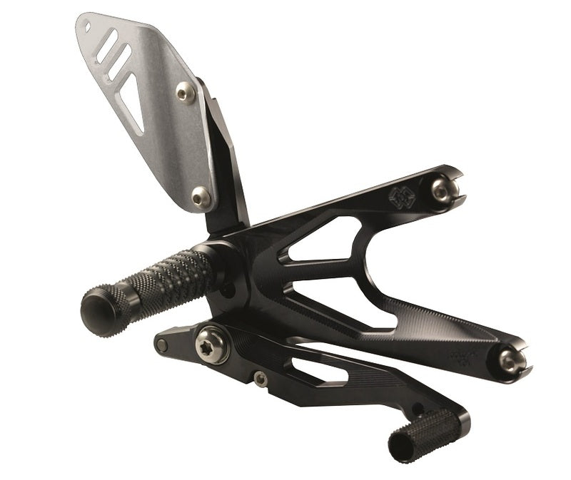 Estriberas retrasadas GILLES FXR, negro GILLES FXR-K01-B