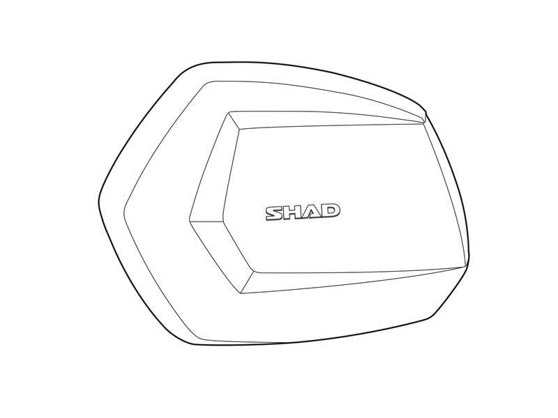Tapa izquierda aluminio SHAD SH35 SHAD D1B35TLR