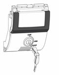 Cerradura para baúl SHAD SH48 gris oscuro SHAD D1B481PMAR