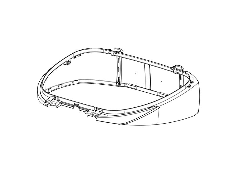 Recambio marcos laterales para baúl SHAD SH58X, SH59X SHAD D1B59EMR