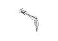 Sistema de cerradura Shad para baules Shad TR37 / TR48 SHAD D1TRBO1R
