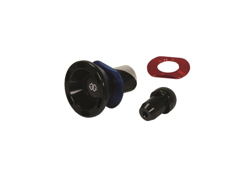 Protectores del eje delantero GILLES, negro / rojo GILLES GTA-R-BM01-BR