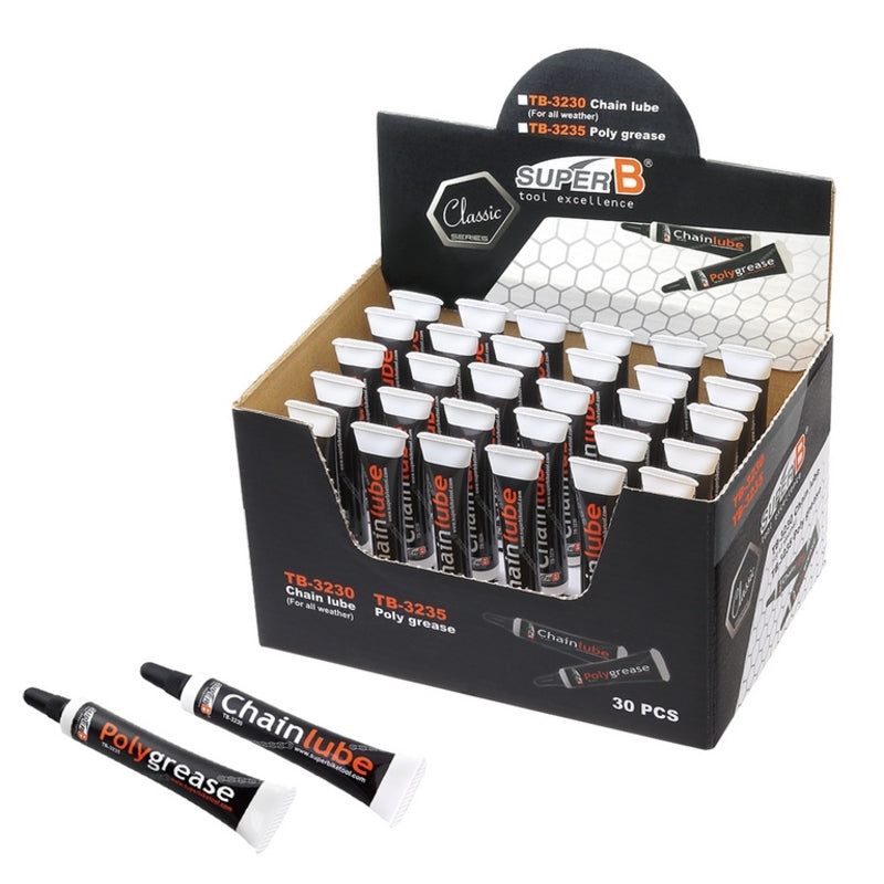 Grasa de polyurea Super B para rodamientos de bicicleta 5ml (30 uds / caja expositora) SUPER B TB-3235