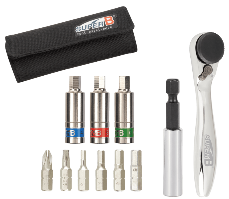Mini llave de par con carraca Super B - 4/5/6 Nm SUPER B TB-TW55