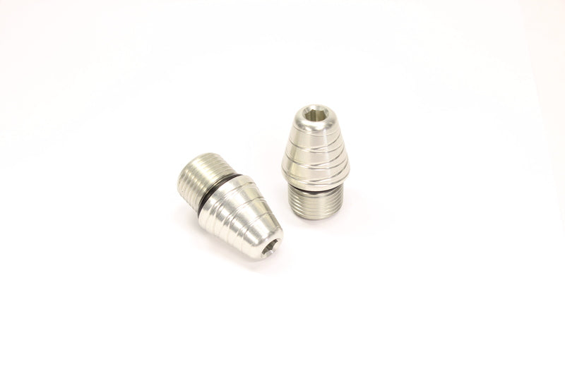 Contrapesos roscados de manillar GILLES TOOLING, plata M18x1,5 mm GILLES LG-0-S