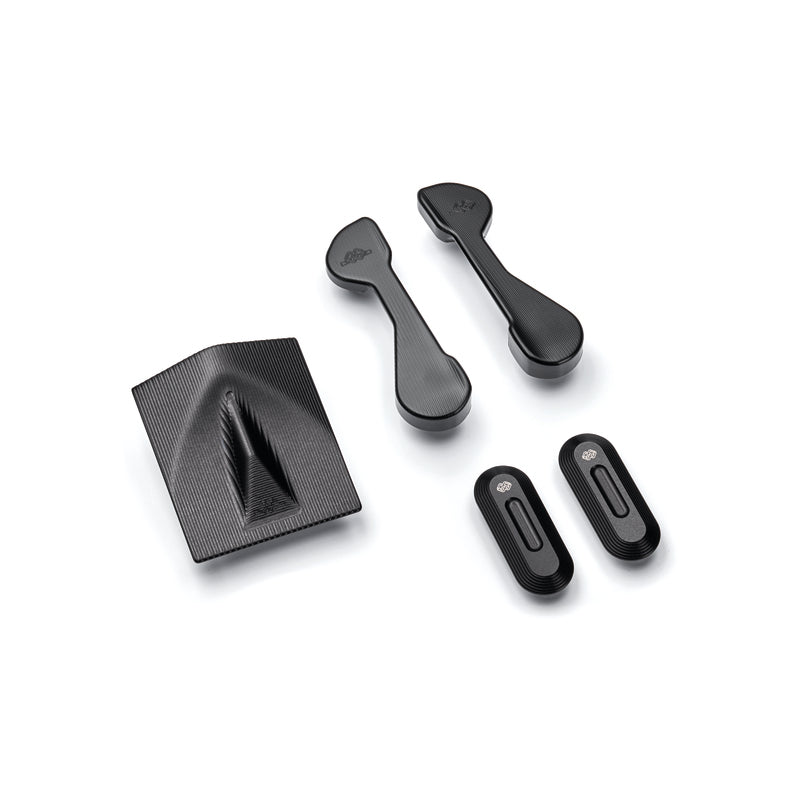 Kit de tapas para circuito Gilles Tooling (retrovisores + guardabarros), negro GILLES RCK-04-B