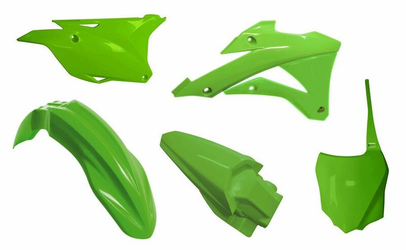 RACETECH Plastic Kit OEM Color (2021) Kawasaki KX 85-100 RACETECH R-KITKX0-VE0-599