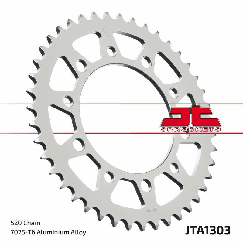 Corona JT Aluminio negro JT 1303 con 45 dientes JT SPROCKETS JTA1303.45BLK