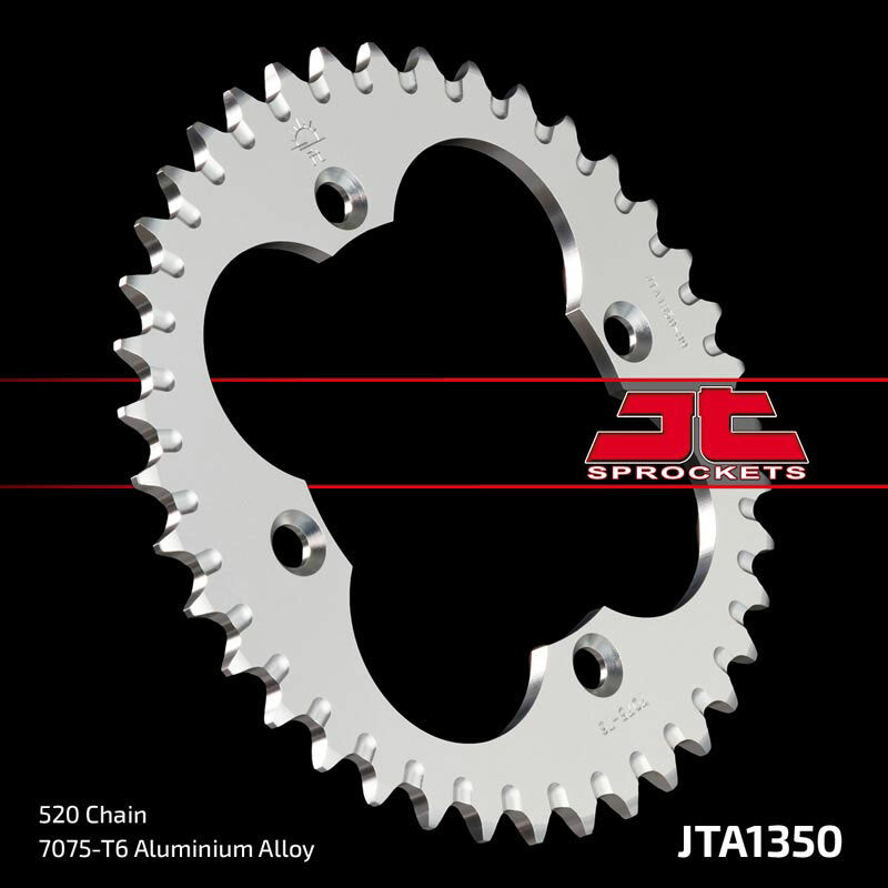 Corona JT Aluminio negro JT 1350 con 39 dientes JT SPROCKETS JTA1350.39BLK