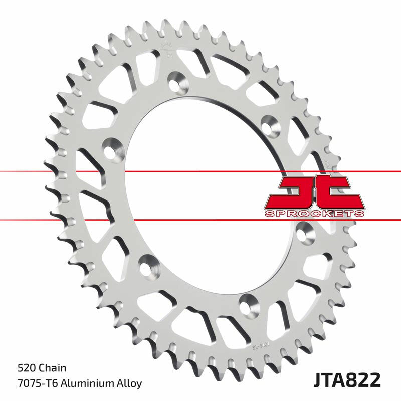 Corona JT Aluminio negro JT 822 con 50 dientes JT SPROCKETS JTA822.50BLK