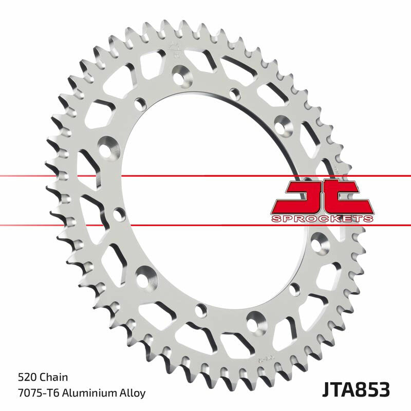 Corona JT Aluminio negro JT 853 con 50 dientes JT SPROCKETS JTA853.50BLK