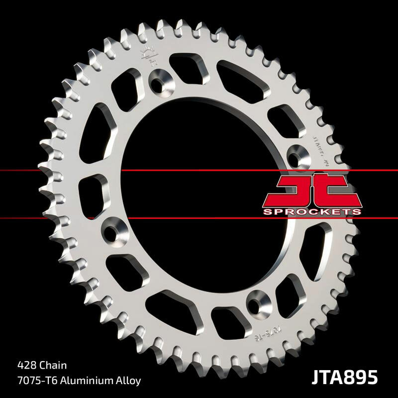 Corona JT Aluminio negro JT 895 con 47 dientes JT SPROCKETS JTA895.47BLK