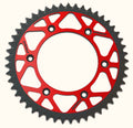 Corona PBR Twin Color rojo / negro 53 dientes aluminio ultra-light autolimpiable anodizado 520 PBR 899 53 TC3