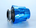 Filtro de potencia (air box) Polini, cromado, azul, recto, Ø37 (203.0111) POLINI 203,0111